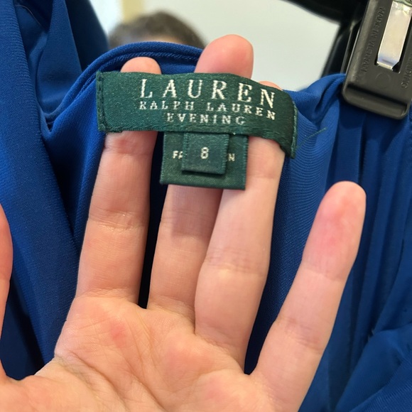 Lauren Ralph Lauren One-Shoulder Royal Blue Dress - Picture 4 of 7